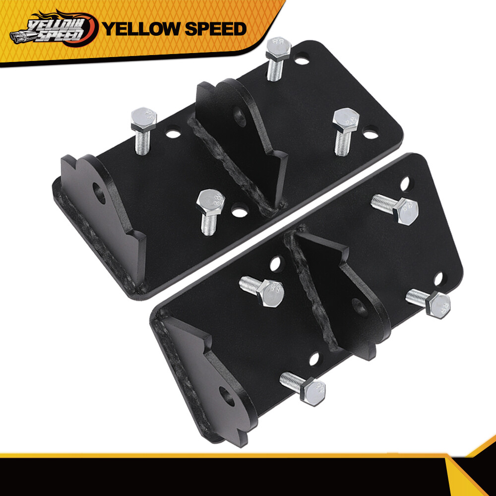 Fit For 73-98 Chevy LS LSX Engine Swap Adapter Plate Engine Mount Bracket Pair
