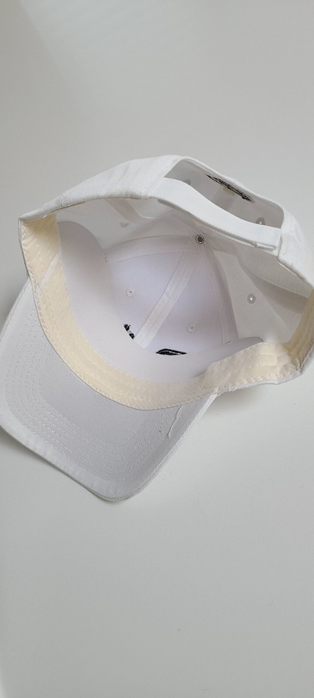 OLIVA NUB CIGAR EMBROIDERED ADJUSTABLE CIGAR CAP HAT - WHITE