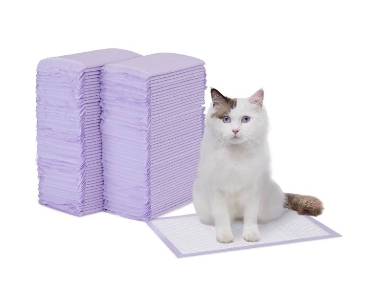 100 PACK UNOPENED Amazon Basics Cat Pad Refills for Litter Box Lemon Scent