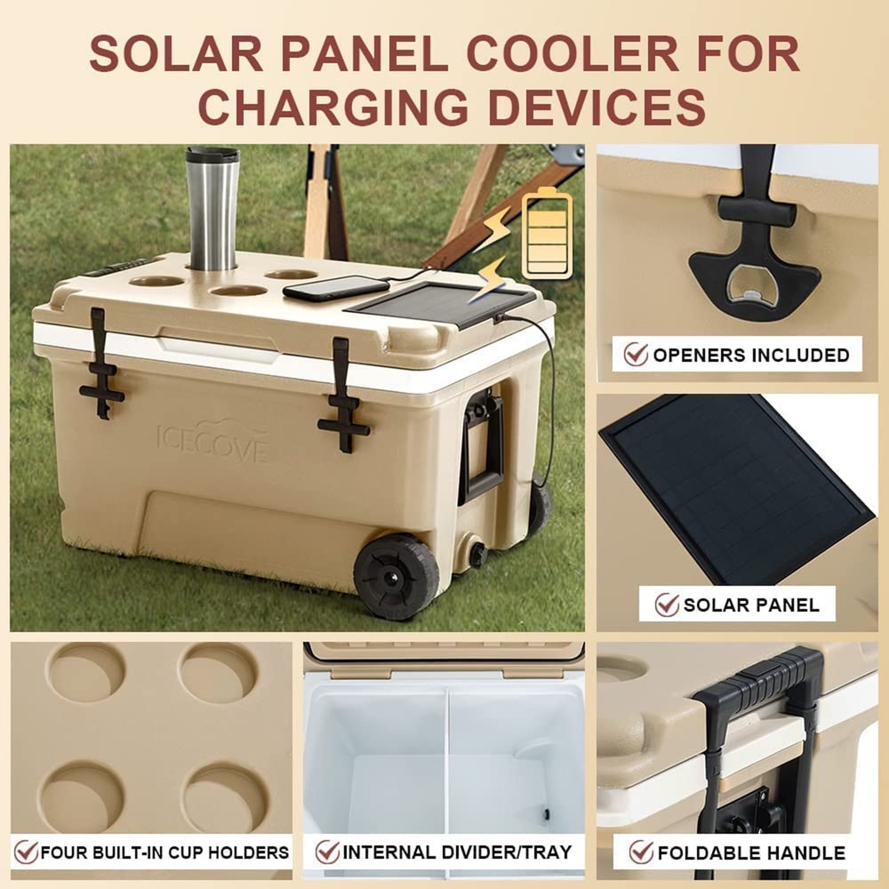60QT Solar Cooler Mojave Desert Tan
