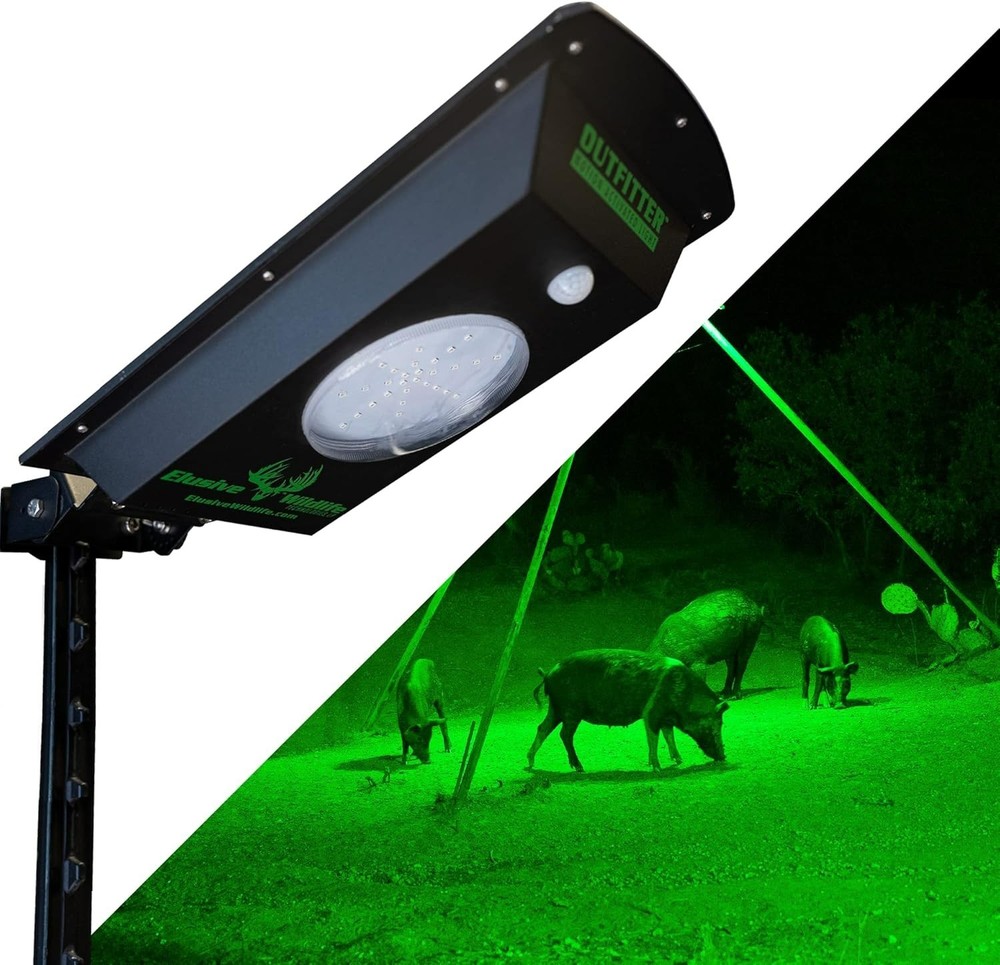 | Kill Light Outfitter Solar-Powered Feeder Light - Night Hog Hunting | Motion-A