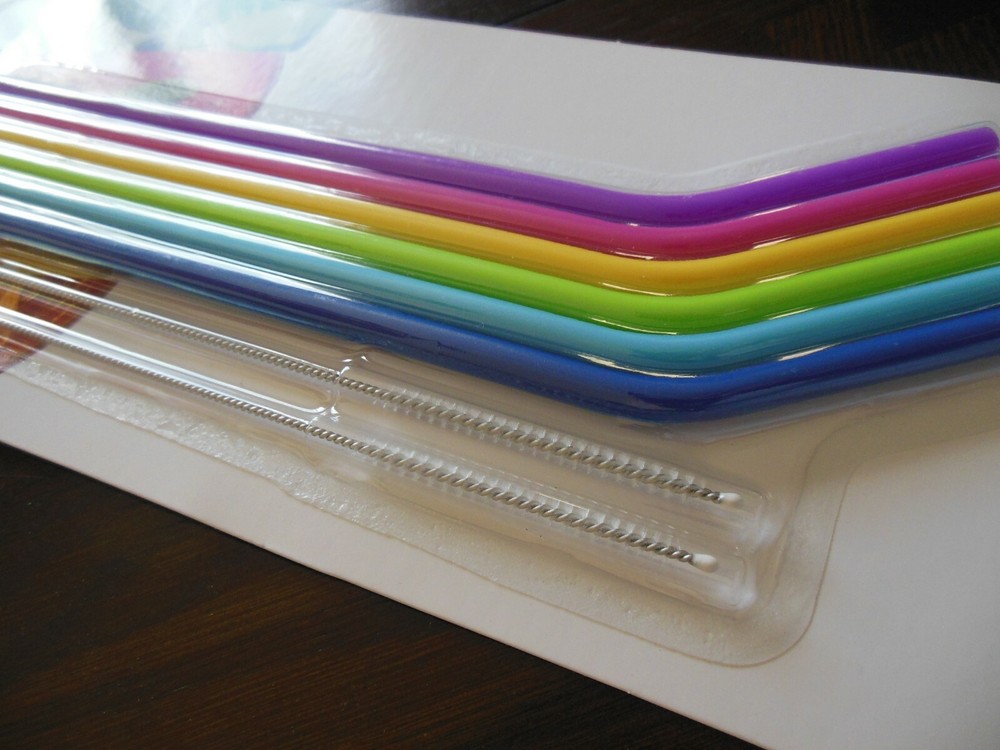 Silicone Straw Set ** 8 pcs *** Free Shipping