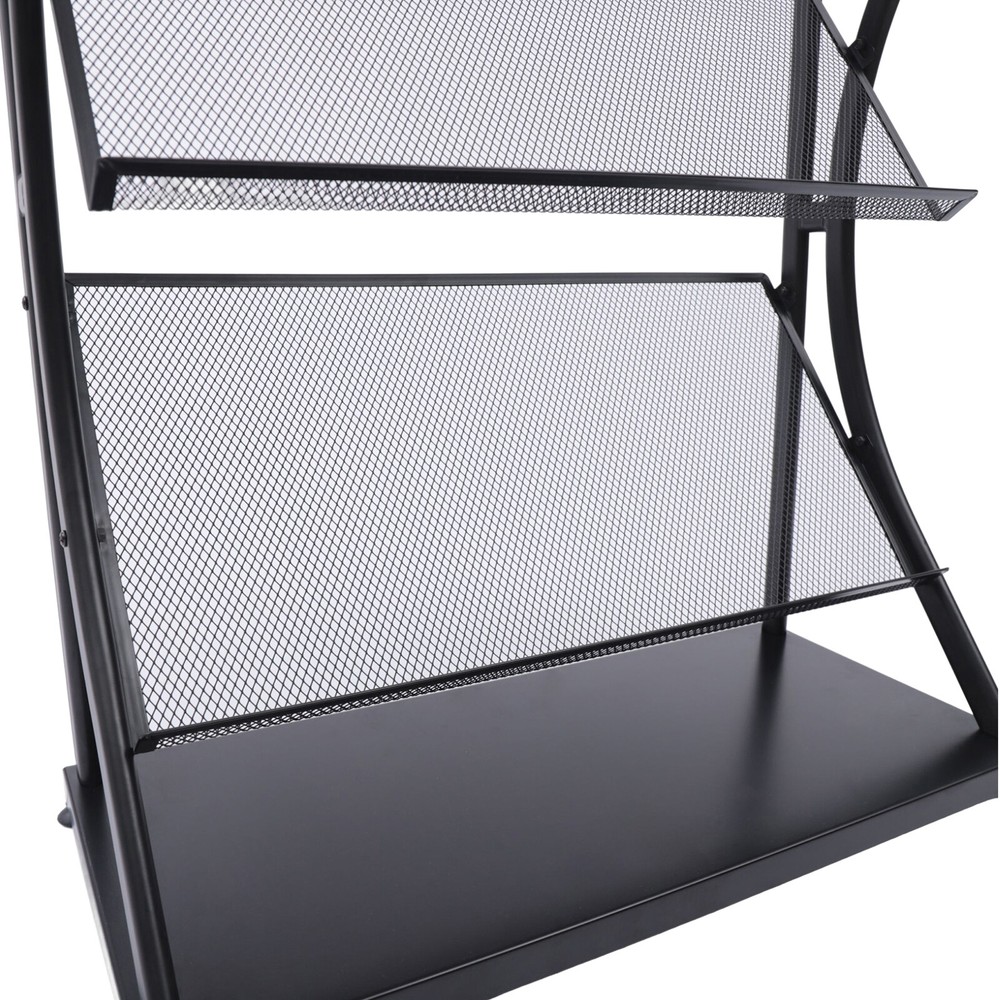 Multi-layer Book Shelf Rack Floor Storage Display Rack USspaper Comic Display