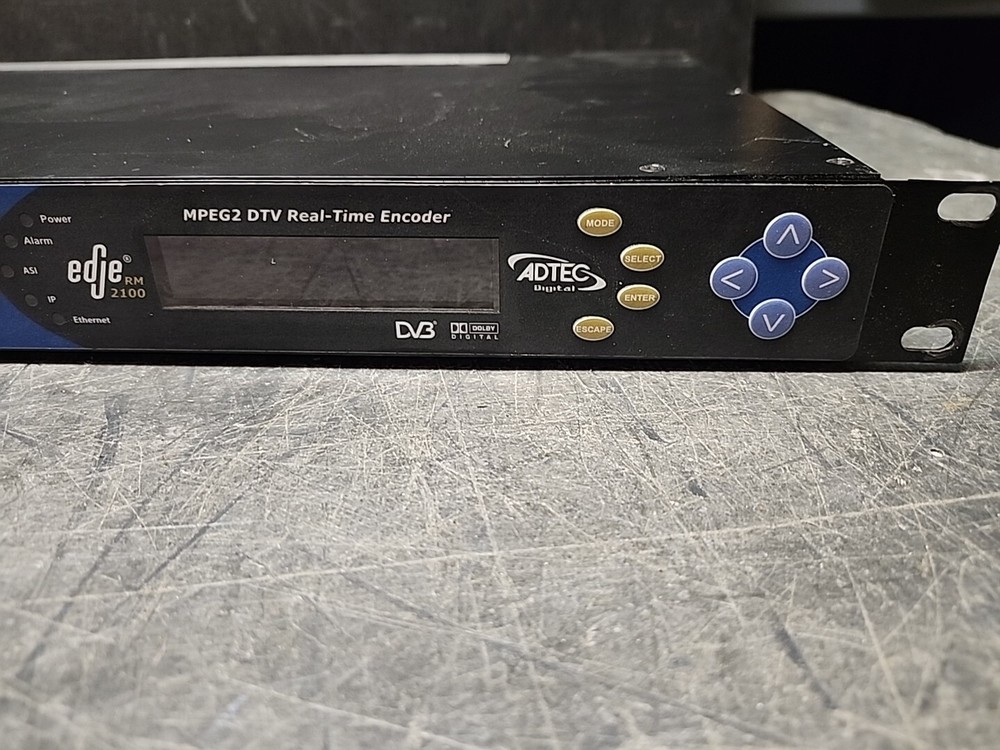 Adtec Edje RM-2100, MPEG2 DTV Real-Time Encoder
