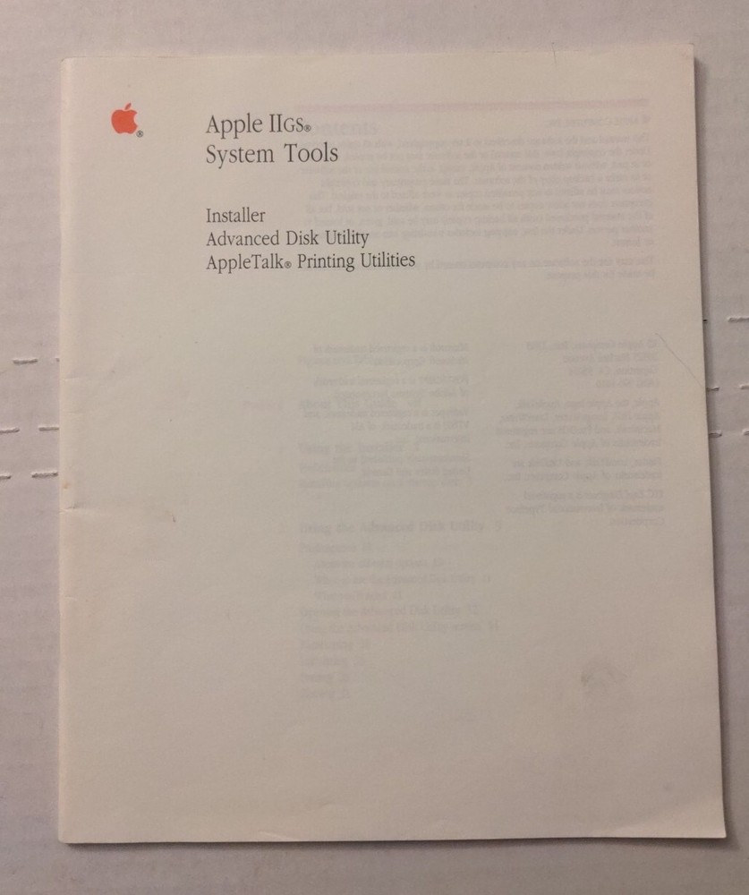 Apple IIgs System Disk User's Guide 030-1501-A