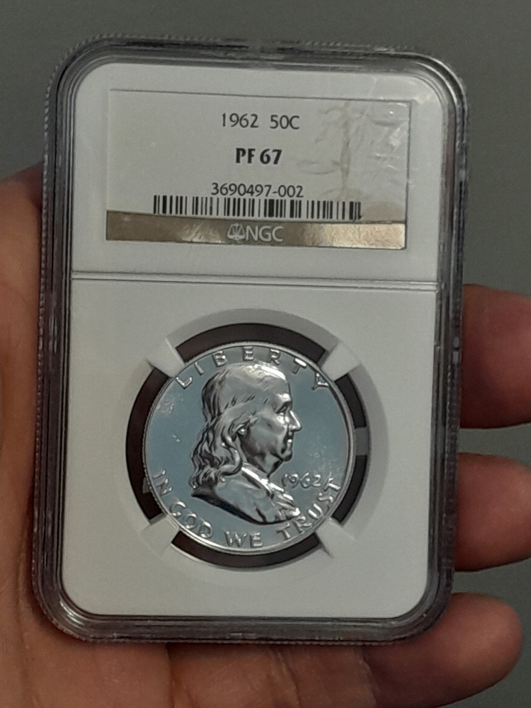 1962 Franklin Half Dollar 50C NGC PR67