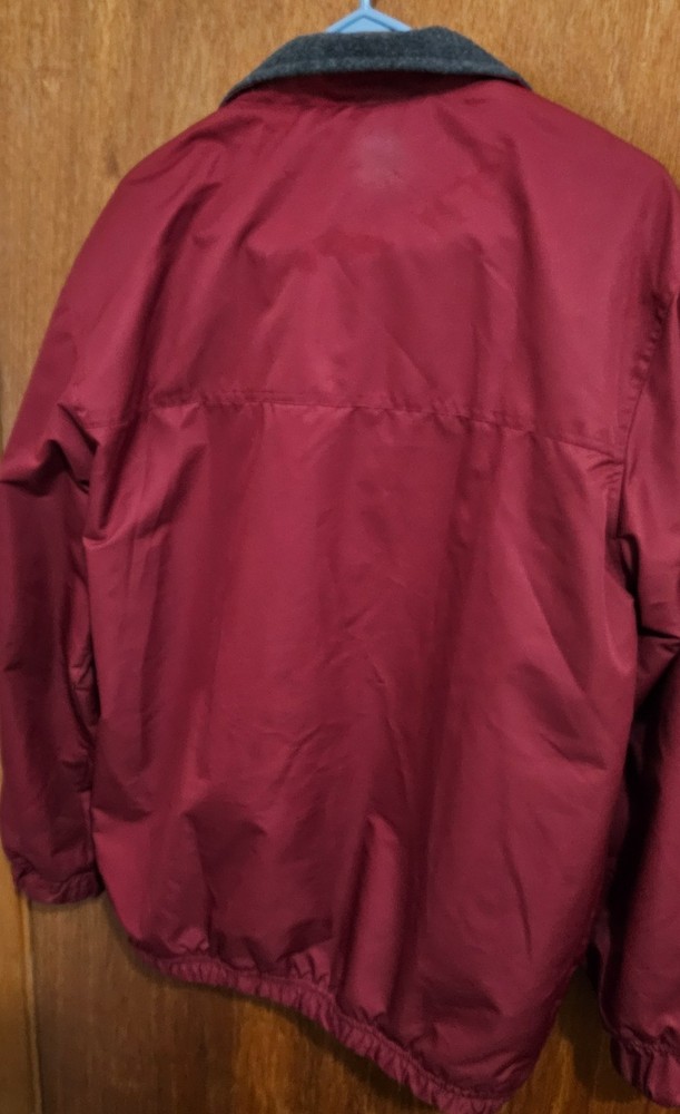 Reversible Jacket Gray Maroon Adult Medium
