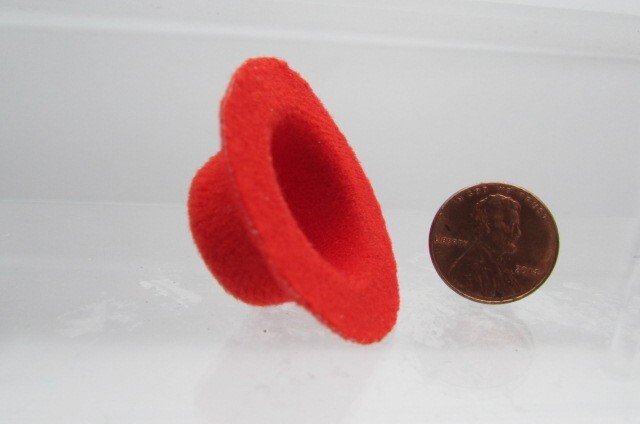 Dollhouse Miniature Red Hat B3343