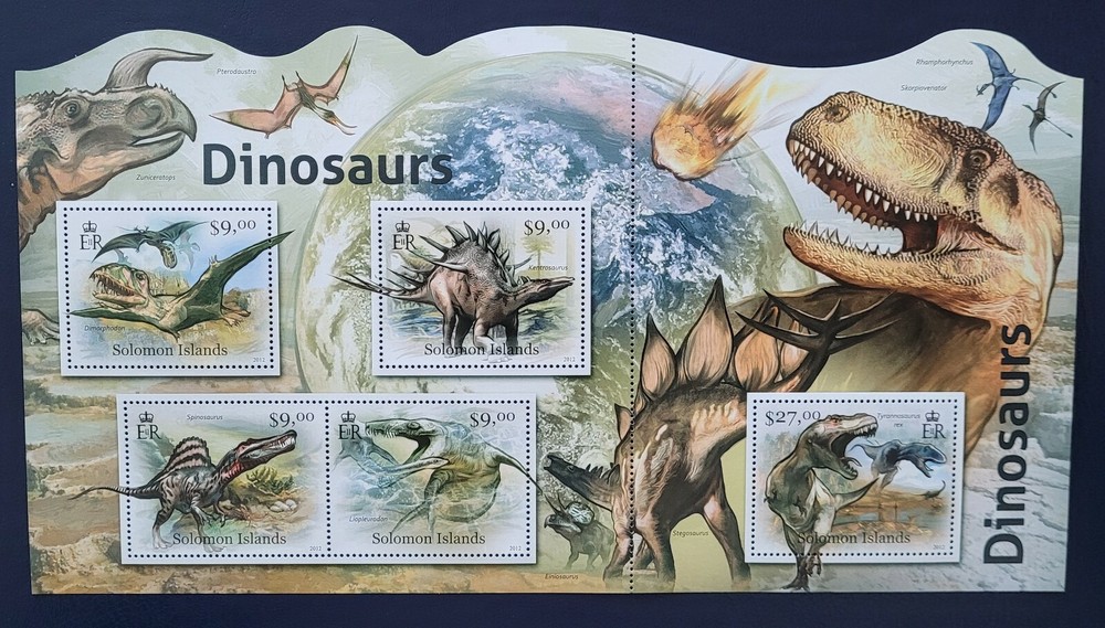 Solomon Island 2012 /  Prehistoric Animals - Dinosaurs /   msheet