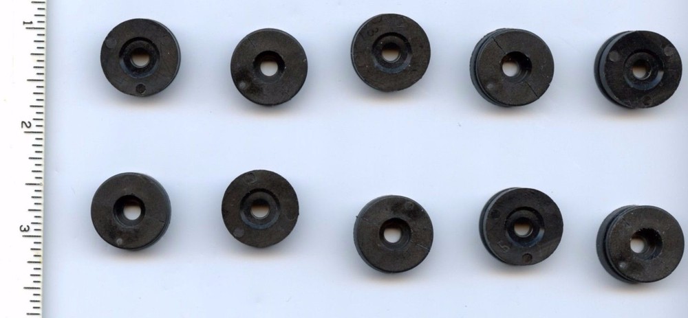 Covertec Wheel Knob Plastic x 10 Flat Black