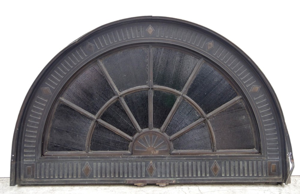 Reclaimed 5 ft Bronze Beaux Arts Arch Transom