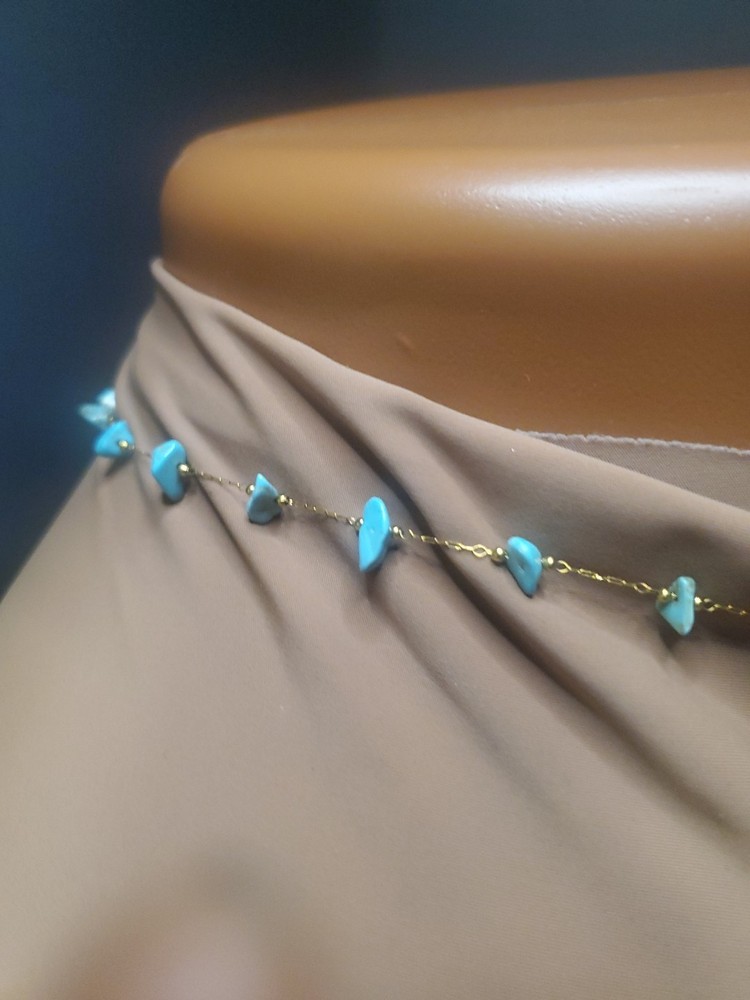 Sky Blue Crystal Waistbeads
