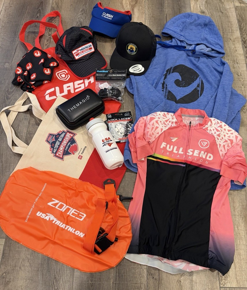 Triathlon Bundle Jersey Swag USAT Size SM