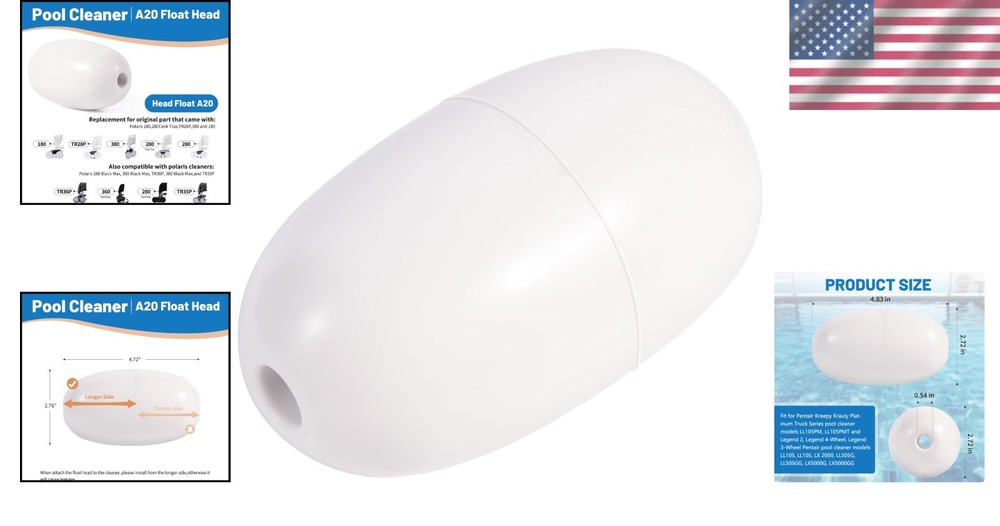 High-Performance Float Head Replacement for Polaris and Pentair Pool Cleaners
