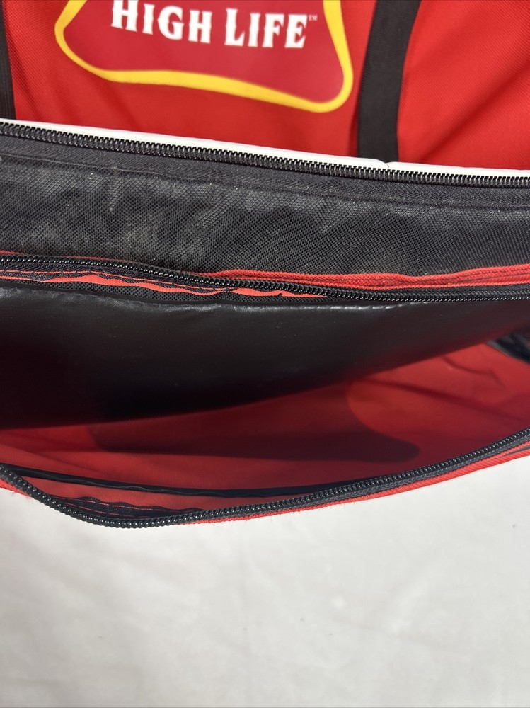 Miller High Life Red Rolling Cooler