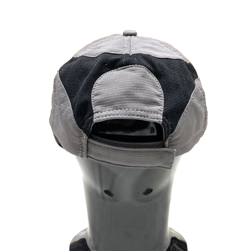 Silverman Triathlon Men's OSFA Panel Hat Cap Strap Back Gray Black