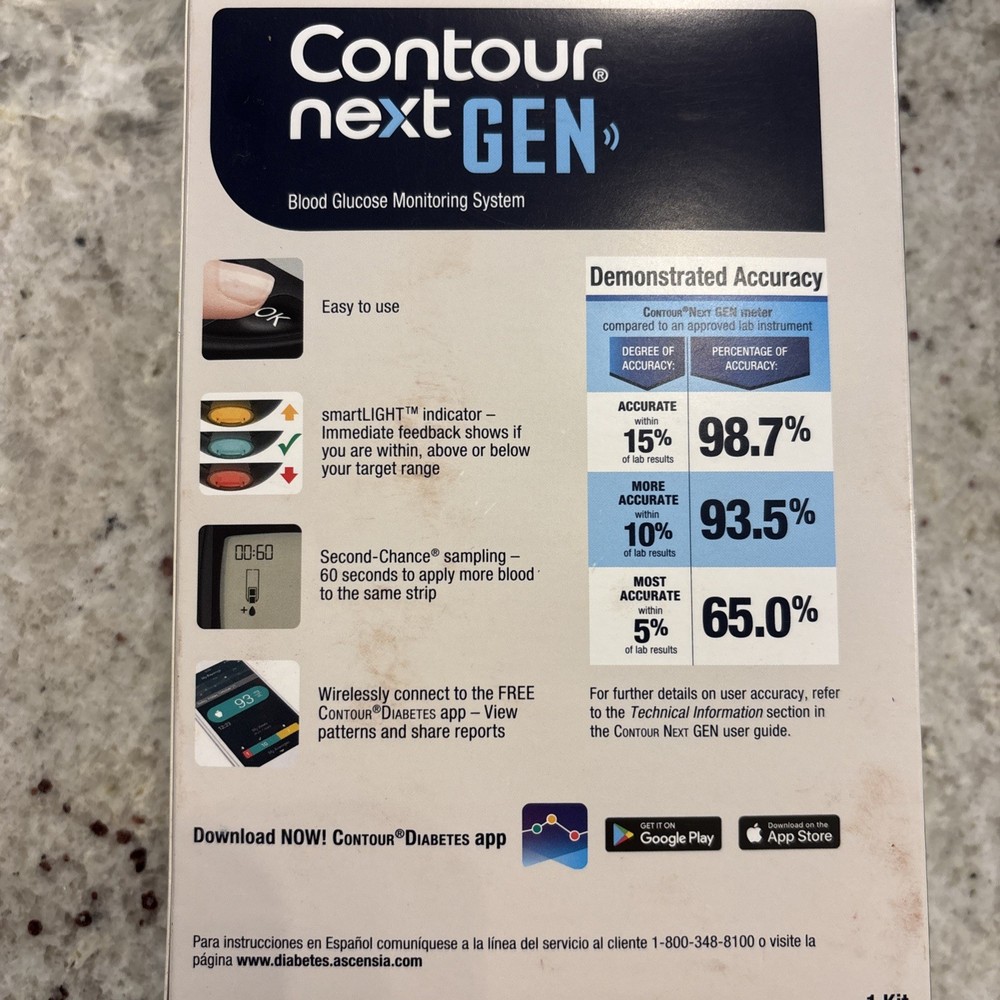 Contour Next Gen Blood Glucose System Exp 2029