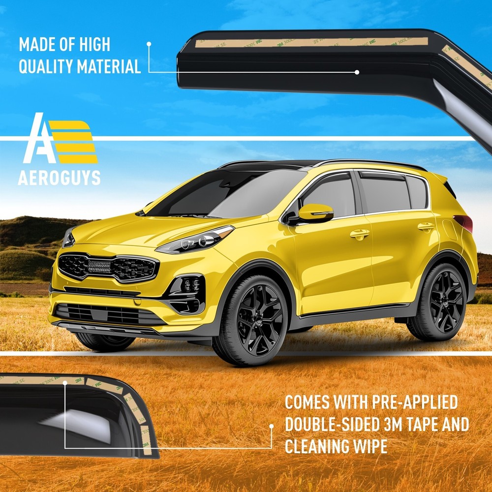 Rain Guards Vent Visors Shade for 2017-2022 Kia Sportage