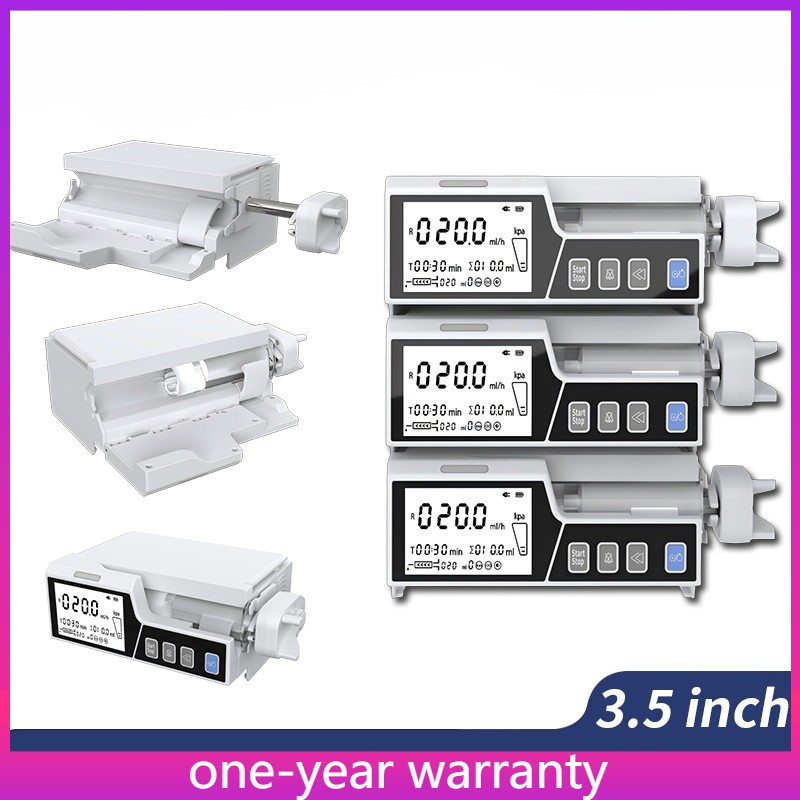 3.5 Inch Stackable Syringe Pump Touch Screen Multiple Working Modes