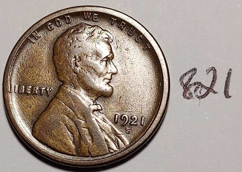 1921-S Lincoln Wheat Cent #821