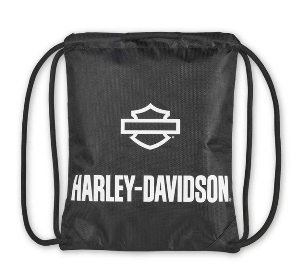 Harley Davidson Rugged High Density Quick Draw Polyester Backpack Black 98667