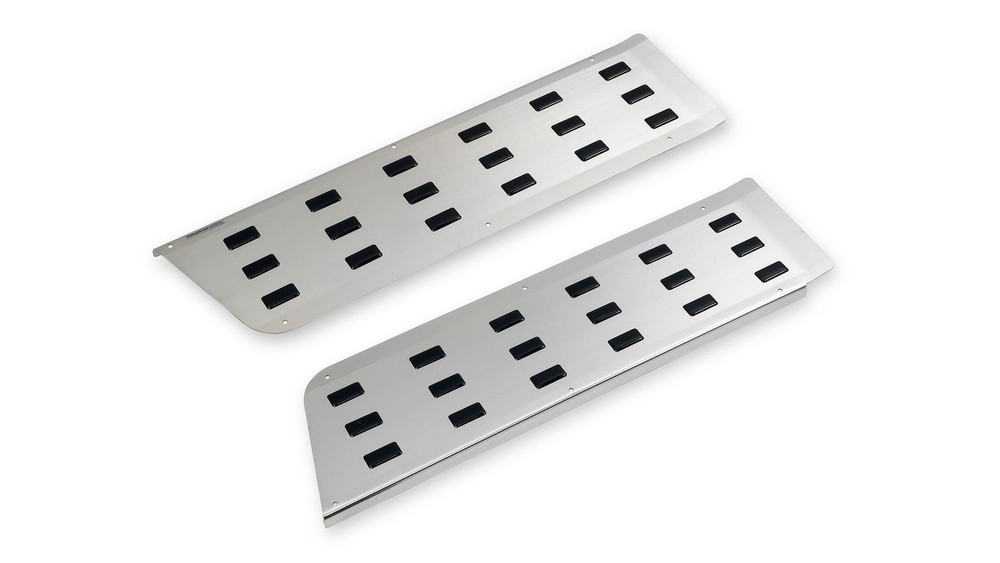 Fiat Talento 2016-2021 Black Silver Front Inner Step Covers