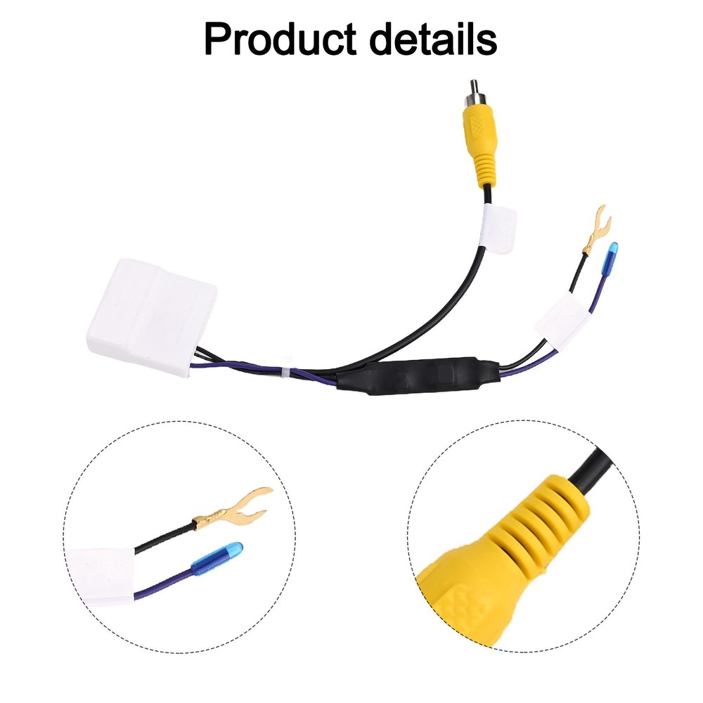 Practical Car Reverse View Adapter Cable for KIA Non deformation 12V Input