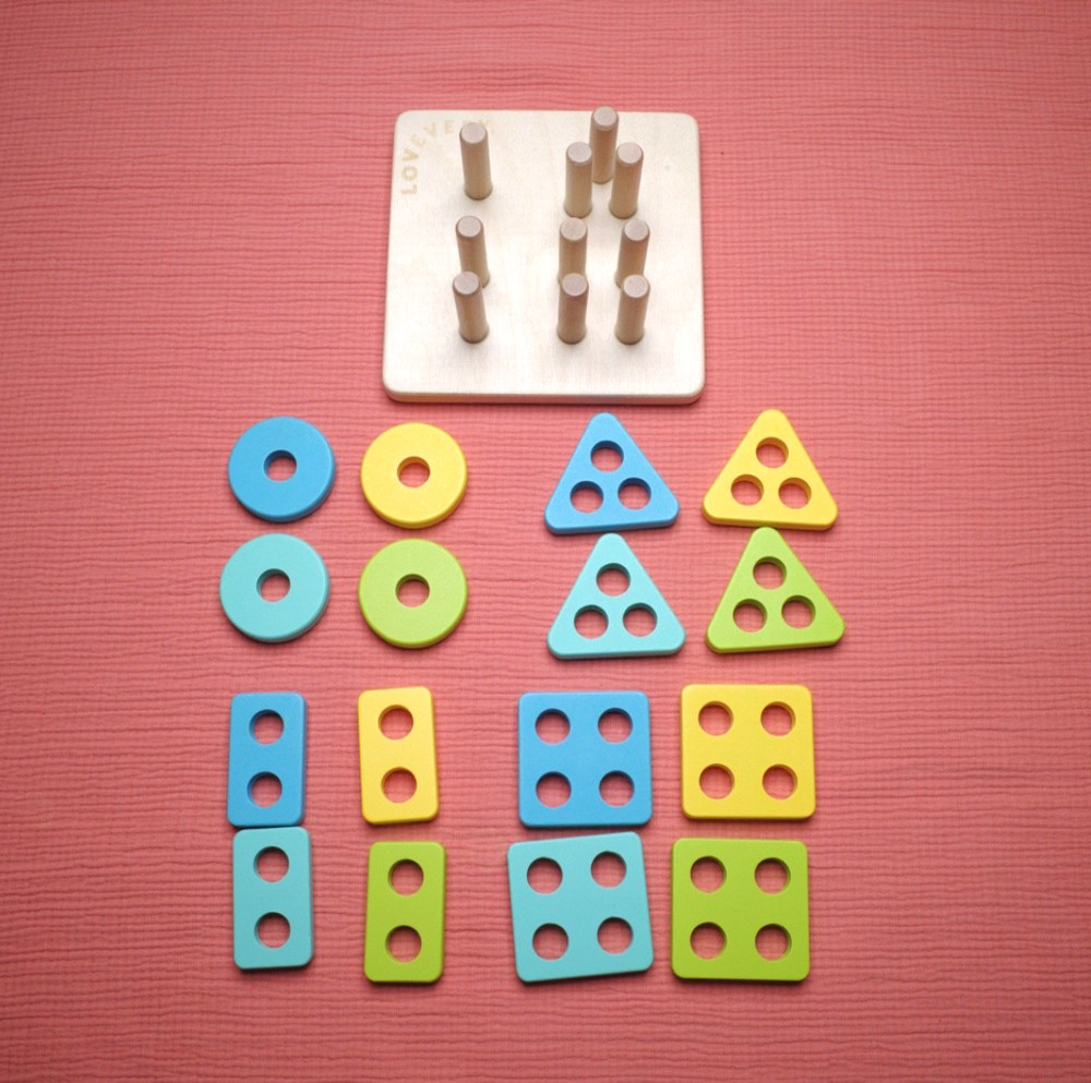 Lovevevery Enthusiast Sort and Stack Peg Puzzle Montessori - Used, Complete