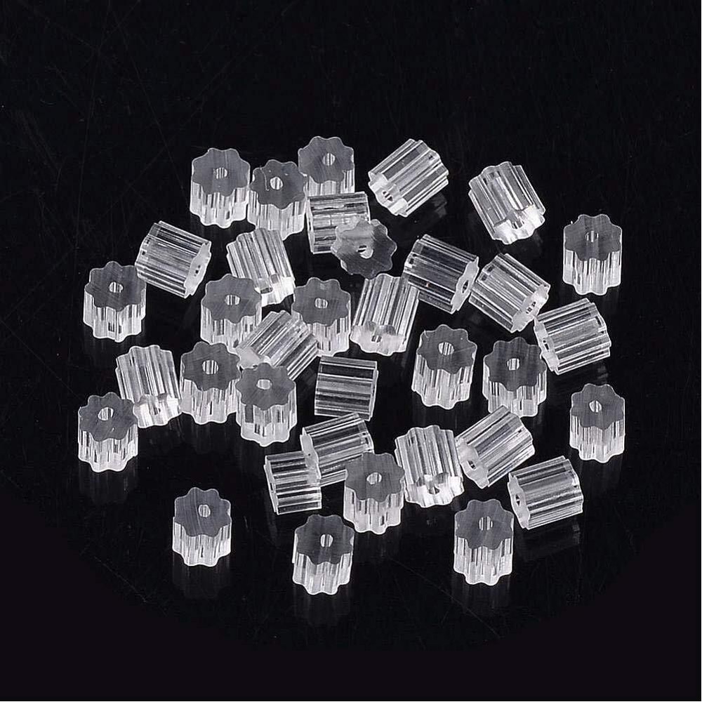 1000 Pcs Silicone Earring Backs Soft Earring Stoppers for Stud Post Fishhook
