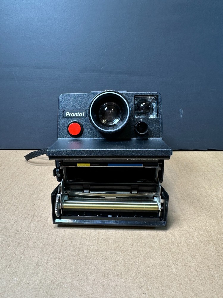 POLAROID PRONTO LAND CAMERA INSTANT CAMERA W/ STRAP Works!!!