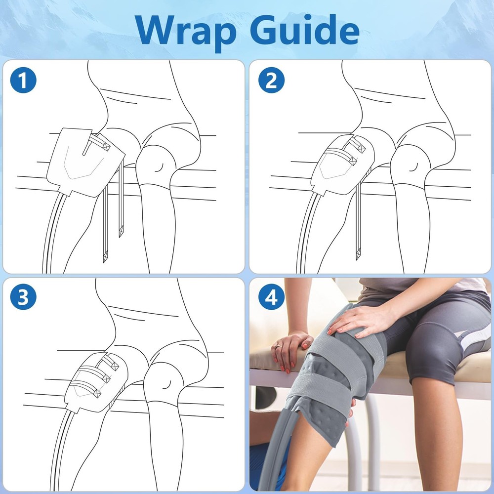 Ice Therapy Machine for Knee After Surgery, Cold Therapy Machine with 6 Timer...