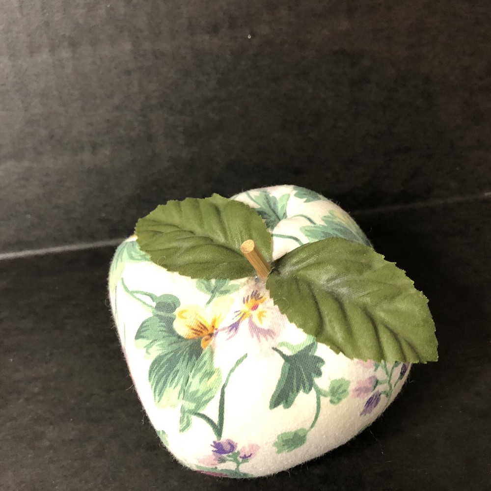 Pin Cushion Floral Pattern Apple Shape