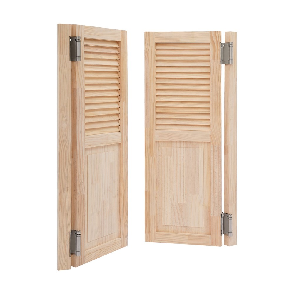 Partition Door - Swing Solid Pine Wood for Stylish Space Utilization