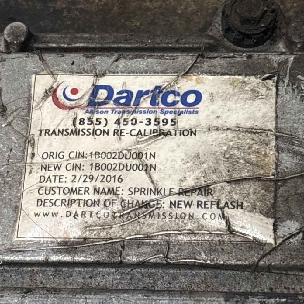 Allison Transmission Control Module ECU TCM Missing P/N