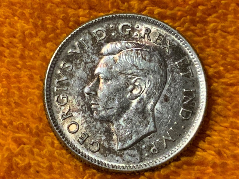 1937 Canada 25 Cent Coin