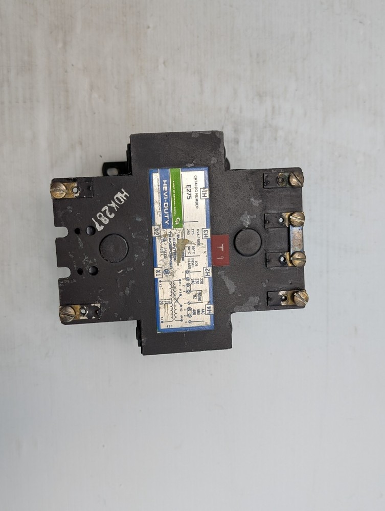 HEVI-DUTY E275 INDUSTRIAL CONTROL TRANSFORMER