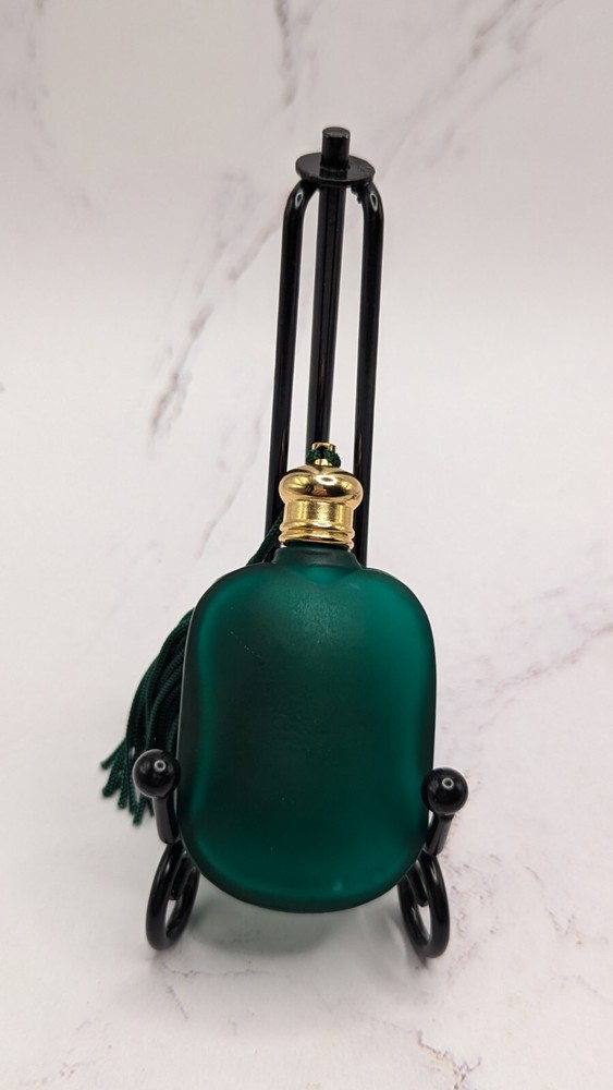 Emerald Green Decorative Bottle And Beaded Hanging Bird