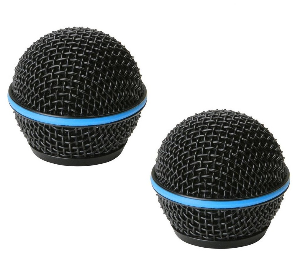 2 Pack Microphone Grille for Shure QLXD24/Beta58 Handheld Transmitter Blue Band