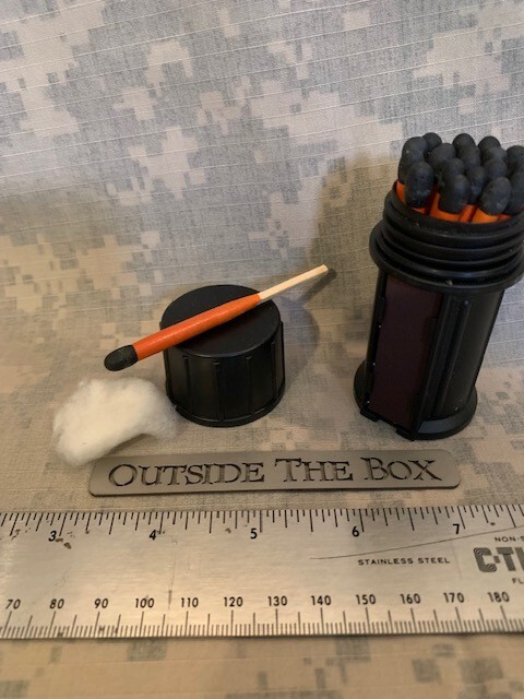 Black Beard Fire STORMPROOF MATCHES - (20) Matches, Case w/Striker, Long Burn