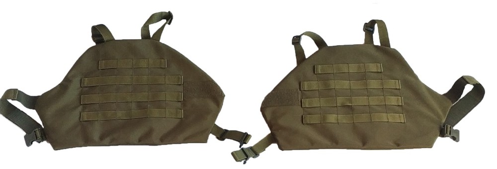 Thigh pads Olive Drab covers, size S