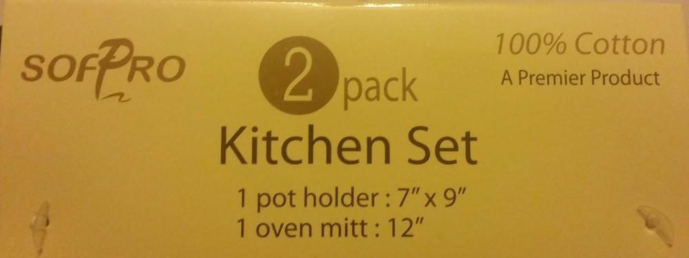 2 pc Set PRINTED Pot Holder & Oven Mitt (12") 3 WINE BOTTLES by SofPRO