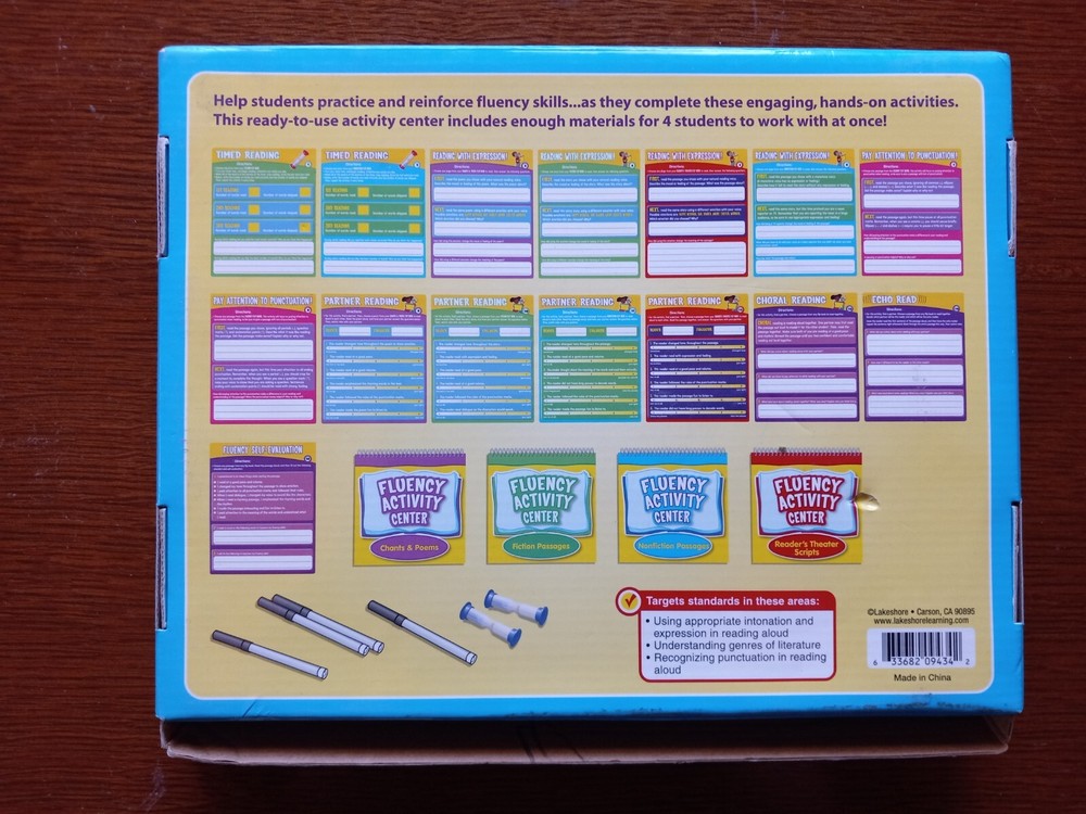 Lakeshore Learning Reading First Activity Center Fluency