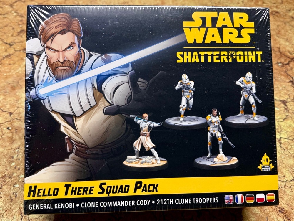 Star Wars Shatterpoint Hello There Squad Pack General Kenobi Commander Cody NEW