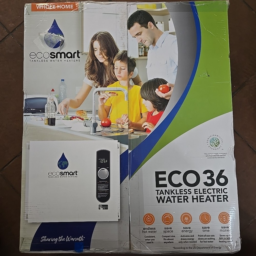 *FOR PARTS* EcoSmart 36 kW 7.03 GPM 240-Volt Electric Tankless Water Heater
