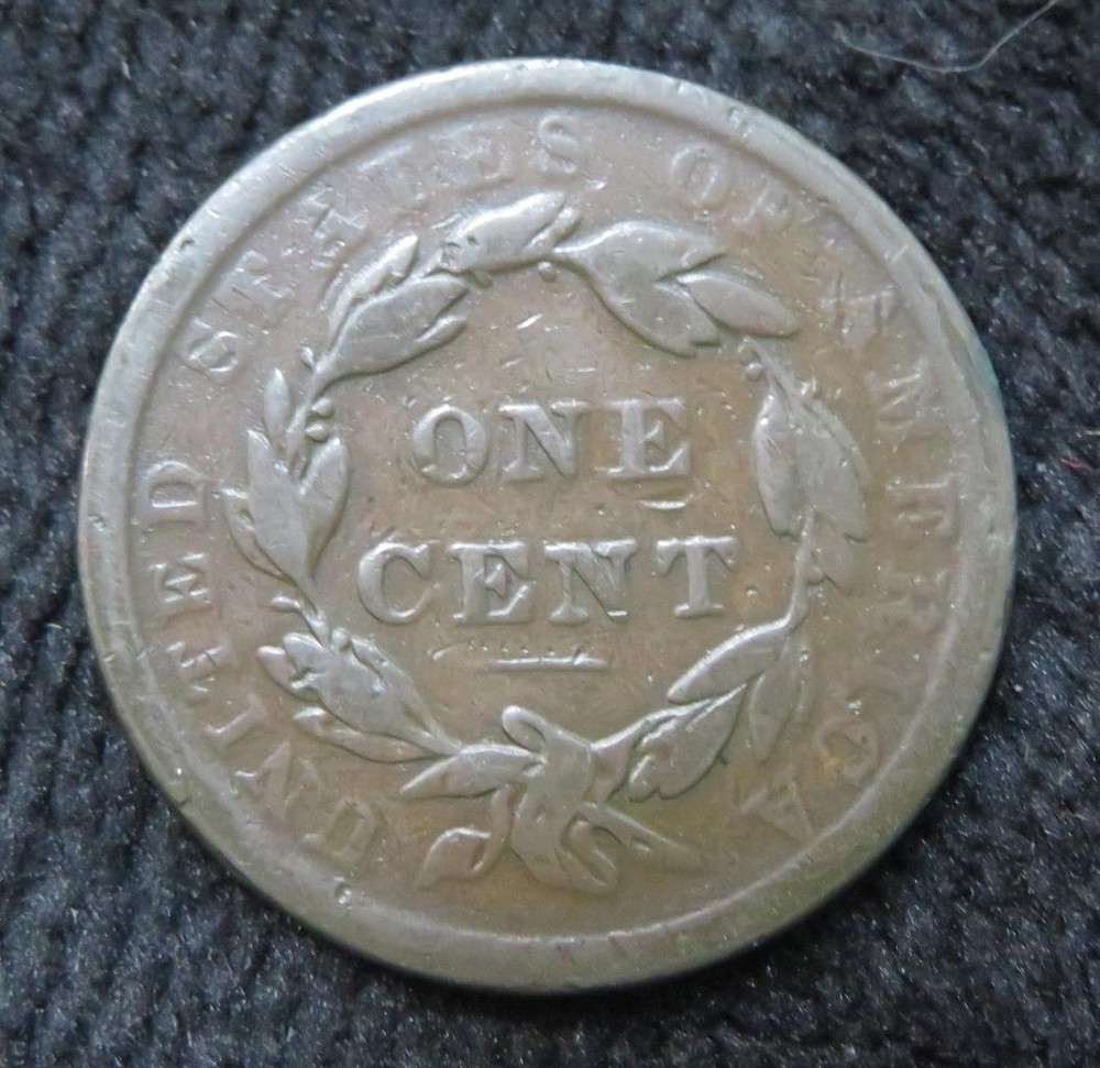 1839 Large Cent * Silly Head * Neat Old Coin * 5934