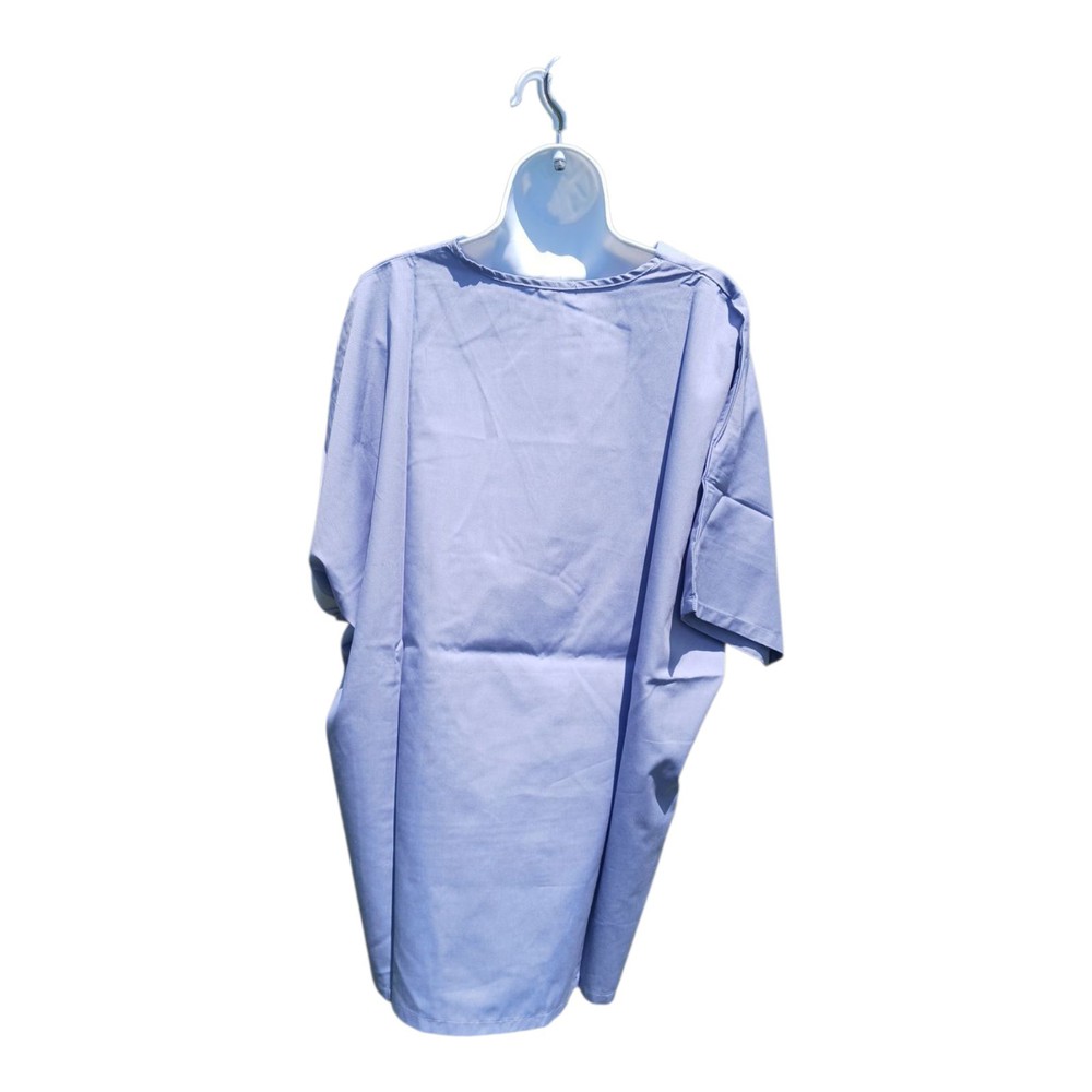 Womens Scrub Top Bottom 2X Unbranded 100% Cotton Ceiling Blue