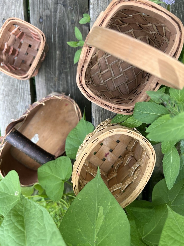 Set of 4 Wooden Baskets