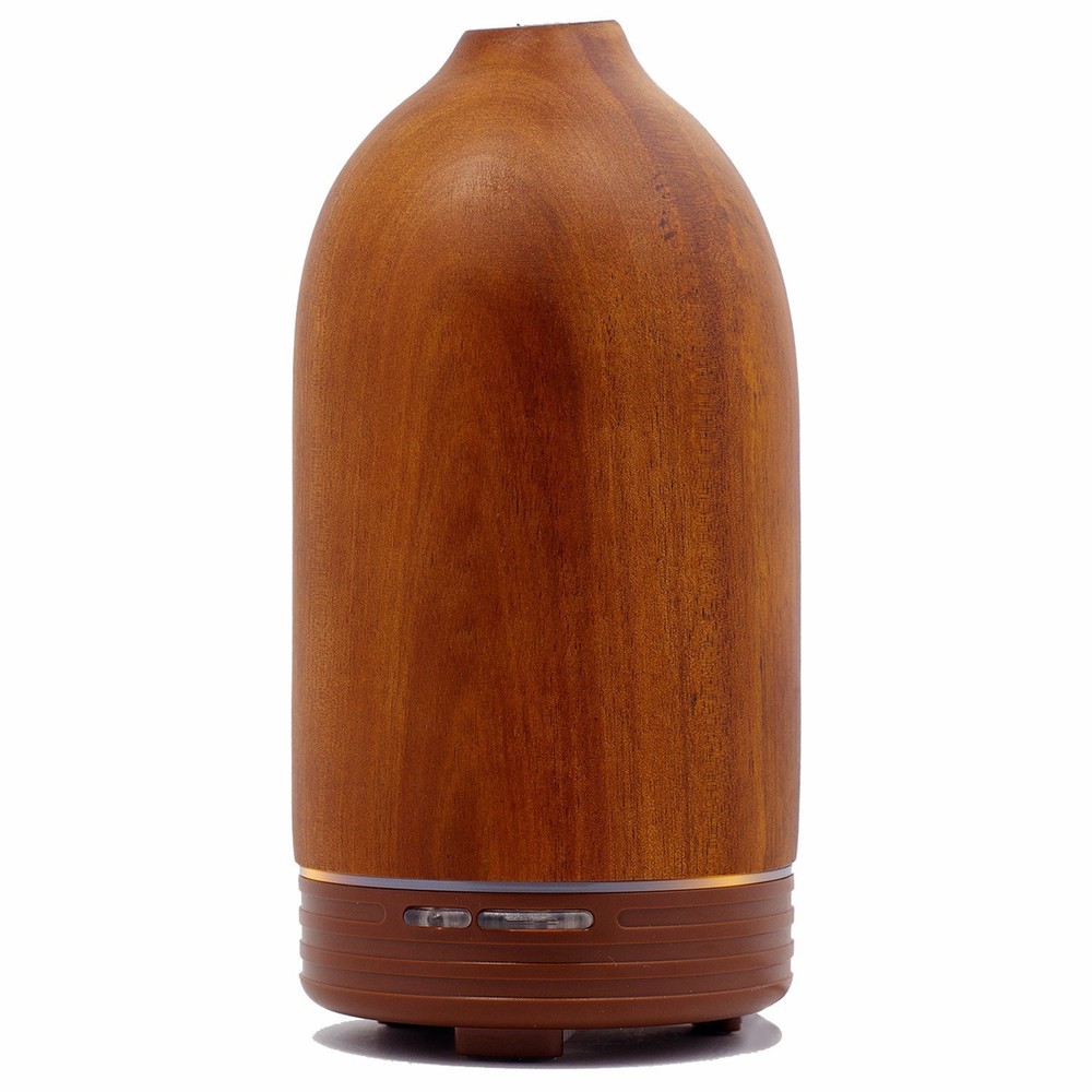 Real Wood Essential Oil Diffuser Ultrasonic Aromatherapy Diffuser with LED Light