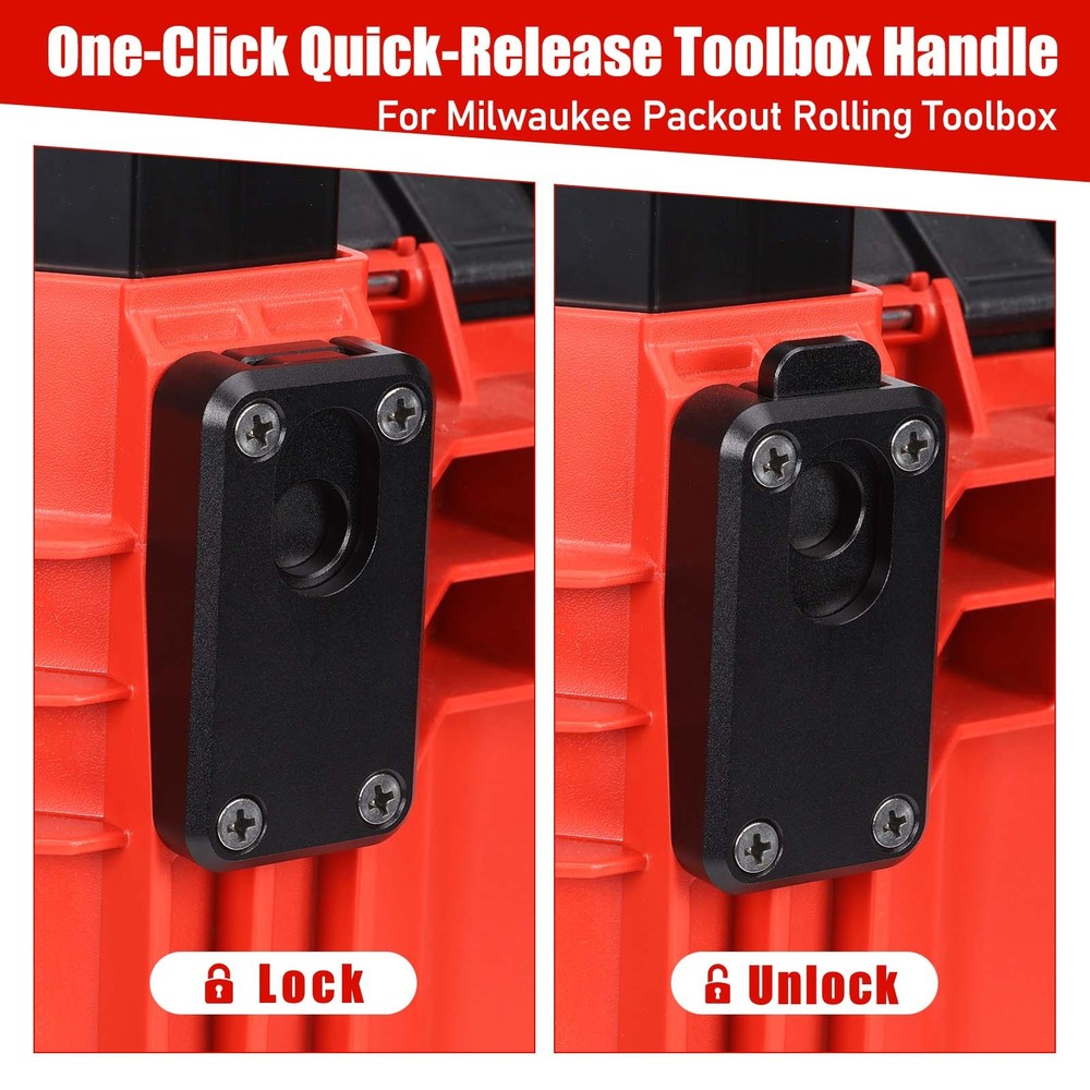 Aluminum Quick Release Latches Pins for Milwaukee Packout Rolling Toolbox