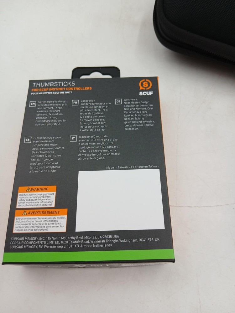 SCUF Controller Case Gamer Grip Instinct Thumbsticks Xbox Accessory Black Set